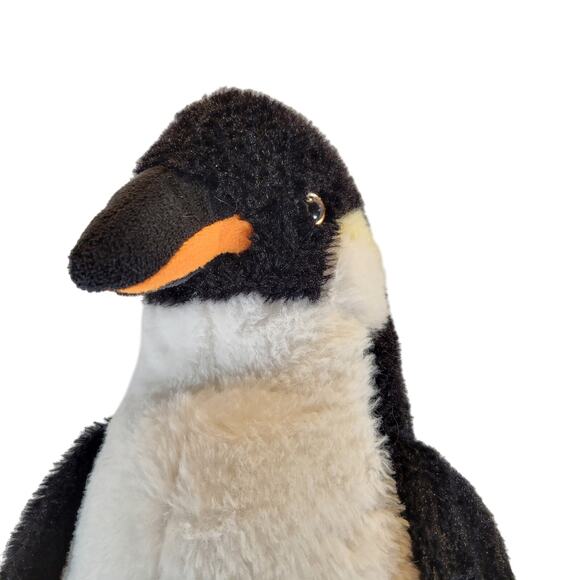 Kellytoy Jazwares Penguin Plush Stuffed Animal 18" Black White Orange Beak - Picture 12 of 16